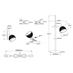 MAXIMA BIAŁA LED LAMPA PRZENOŚNA  RL R57791101